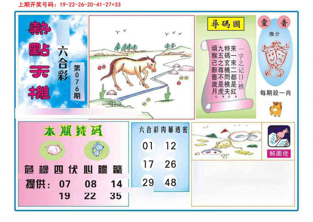 076期热点天机[图]